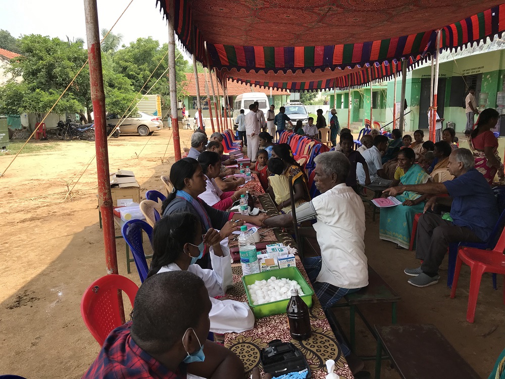 Free medical camp at Sreyes Farm providing healthcare for underprivileged communities